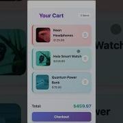 React Animated Cart UI With Frame Motion Clean Design Interactive Experience