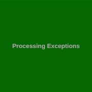 Chapter12 Processing Exceptions