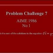 Problem Challenge 7 AIME 1986 No 1