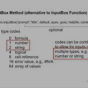VBA Advanced Input Boxes