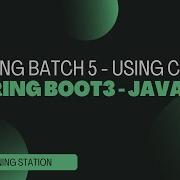 Как написать пакет Spring с чанком Spring Batch 5 Spring Boot 3