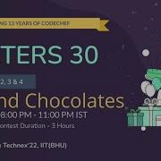 Chef And Chocolates Problem Code CHEFCHOCO CodeChef Starters 30 Complete Problem Solution C