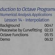 Octave Programming Lesson 14 Interpolation