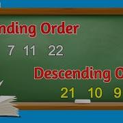 Ascending Order Descending Order Learn Math S Ascending Order And Descending Order Class 1 Maths