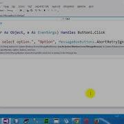 Message Box With Abort Retry Ignore Buttons In VB NET 2012