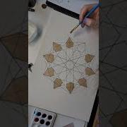 Day 36 MathArtChallenge 10 Point Islamic Star