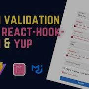 Create Signup Form With Validation React Hook Form Yup