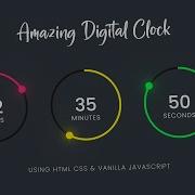 Amazing Working Digital Clock Using Html CSS SVG Javascript Simple Javascript Project