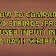 Ubuntu How To Compare Two Strings From User Input In A Bash Script 3 Solutions
