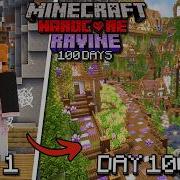 I Spent 100 DAYS In A RAVINE In Minecraft Hardcore Full Movie