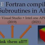 FREE Fortran Compiler To Run Subroutine In Abaqus Intel Toolkit Linking To Abaqus CAE