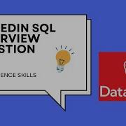 Data Science Skills LinkedIn SQL Interview Question