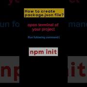 Package Json File Create With Just One Command Governorsindhinitiative Code Typescript
