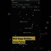 Love Coding Happy Birthday Status Using Python Shorts Coding Programming