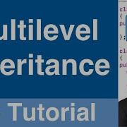 Multilevel Inheritance C Tutorial