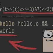 My First Hello World In C Very Proud