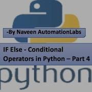 IF Else Conditional Operators In Python Part 4