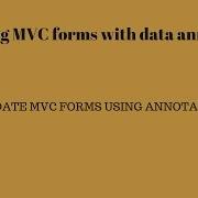 Validating ASP NET MVC Forms With DataAnnotations