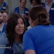 Superstore Amy And Jonah S Kiss Is Revealed To The Cloud 9 Staff Safety Training End Credits