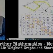 Further Maths Networks Dijkstra S Algorithm Box Method Ex 14D Part 2