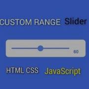 Custom Animated Range Slider Using HTML CSS JavaScript