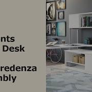 Elements U Shape U Leg Desk With Low Credenza Assembly Instructions
