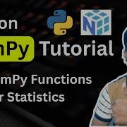 Python NumPy Tutorial 17 NumPy Functions For Statistics