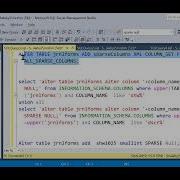 MS SQL SERVER Sparse Columns Demo إضافة أكثر من 1024 عمود لجدول