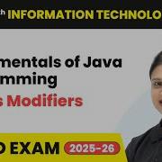Access Modifiers Fundamentals Of Java Programming Class 12 IT Unit 3 Code 802 Part B CBSE 2025