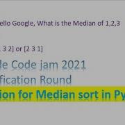 Python Solution Google CodeJam 2021 Median Sort