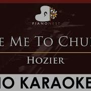 Hozier Take Me To Church HIGHER Key Piano Karaoke Instrumental
