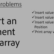 Array 1 Insert An Element Into Array At End At Front At Any Given Position