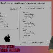 HLD вложенного компонента флажка в React Вопрос для собеседования в Apple по фронтенд разработке