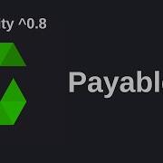 Payable Solidity 0 8