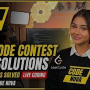 Leetcode Weekly Contest 480 Code Solutions Codenova Leetcode Livecoding