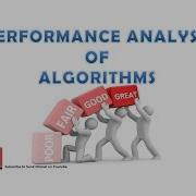 Performance Analysis Of An Algorithm