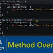 Урок по Java 27 Переопределение методов в программировании на Java
