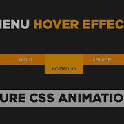 Cool Menu Hover Effects Using HTML CSS