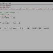 Python Overtime Calculator Program