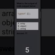 Data Type Interview Question InJavaScript Typeof Shorts Javascript