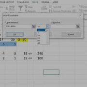 Solving 2 Variables 2 Constraints Using Excel Solver