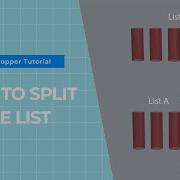 How To Split The List In Grasshopper Beginner Tutorial Split List