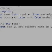 SAS Macro Series Part 5 Creating Macro Variables With Proc SQL And Three Ways To Use Them