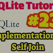 SQLite Tutorial 23 Implementation Of Self Join In SQLite