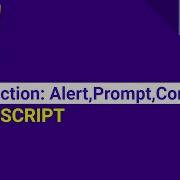 Interaction Alert Prompt Confirm JavaScript Tutorial
