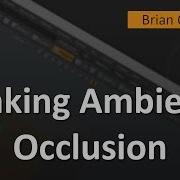 Baking Ambient Occlusion In Modo