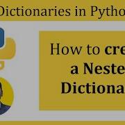How To Create A Nested Dictionary In Python Amit Thinks