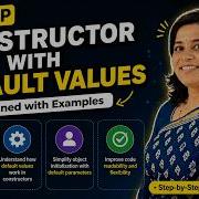 Constructor With Default Values In C Default Arguments In Constructors C Tutorial Beginners