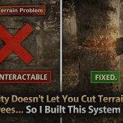 How I Made Unity Terrain Trees Interactable Without Killing Performance
