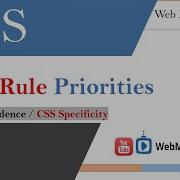CSS Rule Priorities CSS Precedence